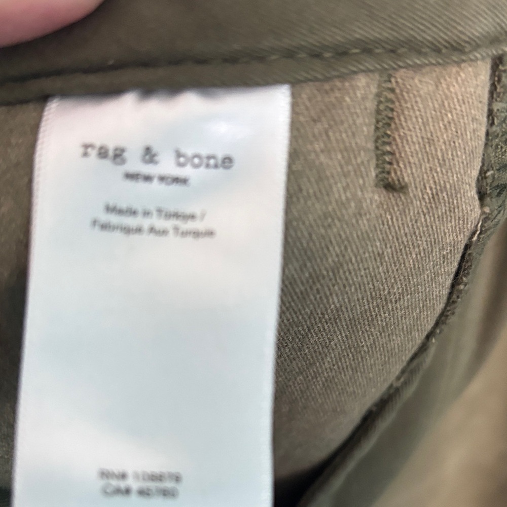 Rag & Bone sz 2 wide leg Olive Green womens Pants - Picture 8 of 11